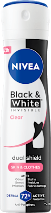 Dámsky antiperspirant v spreji Black & White Invisible Clear NIVEA