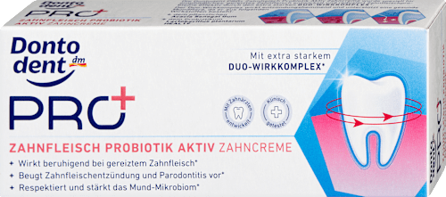 Zahnpasta PRO+ Zahnfleisch Probiotik Aktiv Dontodent PRO+