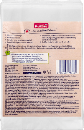 Sacchetti di carta oleata Profissimo