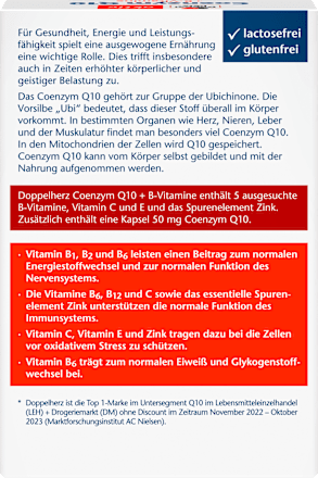 Kapseln Coenzym Q10 + B-Vitamine Doppelherz