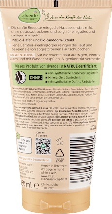 Körperpeeling Seaside Balance Sanddorn & Hafer alverde NATURKOSMETIK