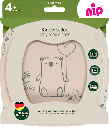 Teller lila/beige Nip