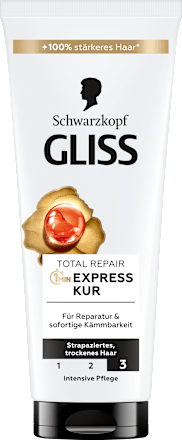 Haarkur Total Repair 1 Min Express-Kur Schwarzkopf GLISS