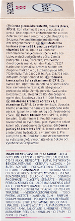 Színezett hidratáló nappali arckrém E-vitaminnal és FF15 fényvédelemmel, világos bőrtónusra Balea