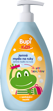 Jemné mydlo na ruky s nechtíkom lekárskym a panthenolom Školáčik Bupi
