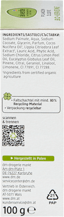 Seifenstück Pflanzenöl mit Bio-Verveine alverde NATURKOSMETIK