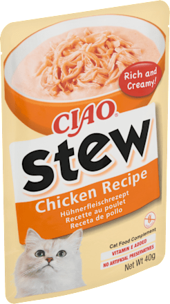 Doplnkové krmivo v kapsičke Stew kura CIAO