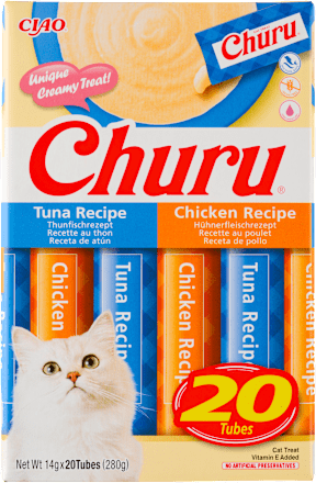 Krémová pochúťka pre mačky Churu kura s tuniakom CIAO