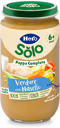 Pappa completa verdure con nasello Hero Solo