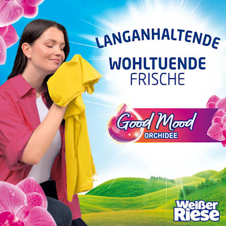 Colorwaschmittel Caps Trio Aromatherapie Good Mood Orchidee Weißer Riese