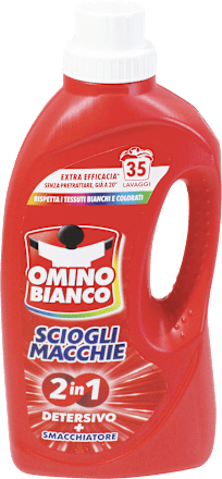 Detersivo liquido SCIOGLI MACCHIE 2IN1 OMINO BIANCO