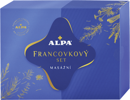 Darčekové balenie Francovkový masážny set Alpa