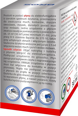 Płyn do elektro na muchy, komary i mrówki 3w1 BROS