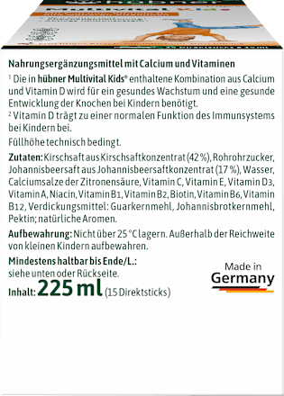 Multivital Kids Direktsticks 15 St hübner