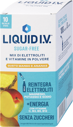 Integratore alimentare MIX DI ELETTROLITI E VITAMINE mango e ananas LIQUID I.V.