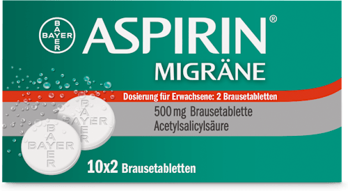 ASPIRIN MIGRÄNE 500 mg Brausetabletten Acetylsalicylsäure 10x2 St ASPIRIN
