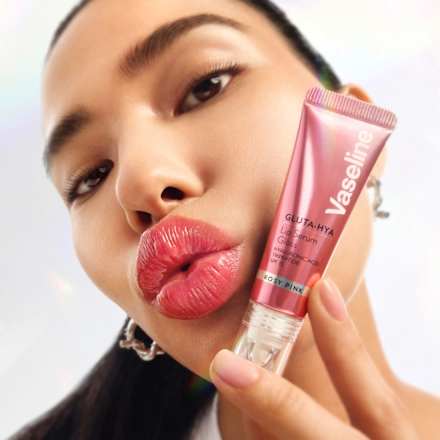 GLUTA-HYA PLUM&DEWY serum-sjaj za usne - Rosy Pink Vaseline