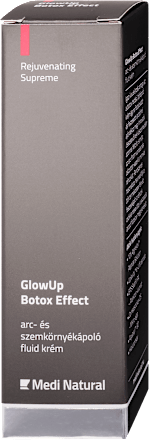 Arc- és szemkörnyékápoló fluid krém GlowUp Botox Effect Medinatural