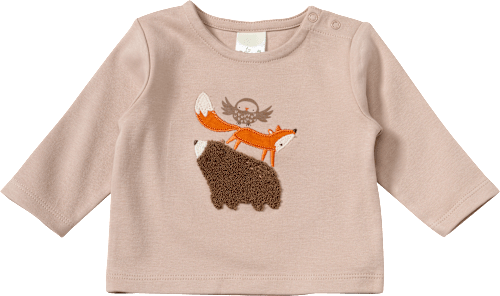 Langarmshirt mit Tier-Applikation, braun, Gr. 56 ALANA