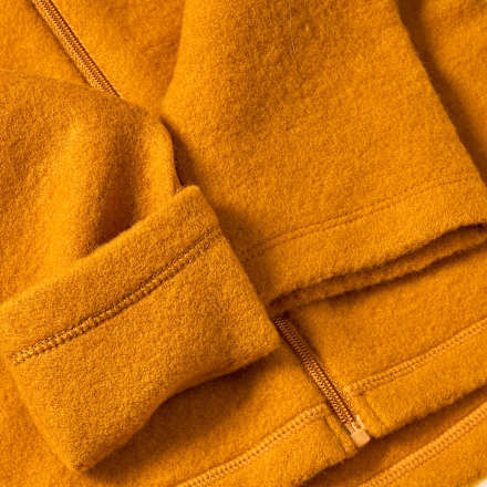 Wolljacke mit Mitwachsfunktion, ocker, Gr. 62/68 ALANA