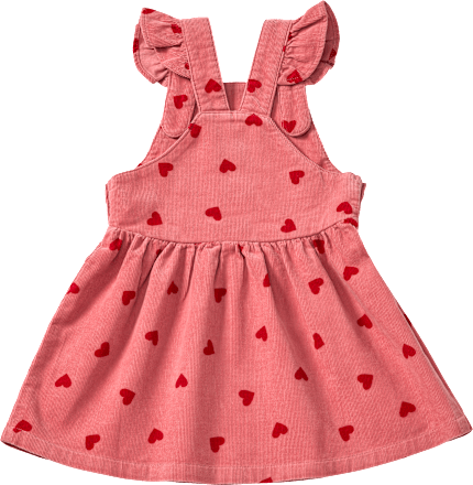 Kleid aus Kord mit Herz-Muster, rosa, Gr. 92 ALANA