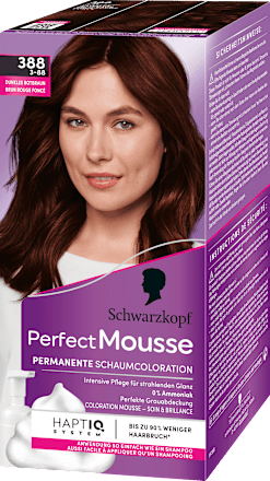 Permanente Schaumcoloration - Nr. 388 Dunkles Rotbraun Schwarzkopf Perfect Mousse