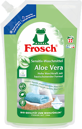 Waschmittel flüssig Sensitive Aloe Vera Frosch