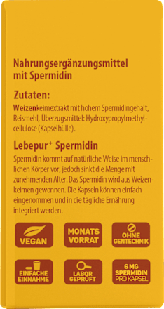 Spermidin Kapseln 30 St Lebepur