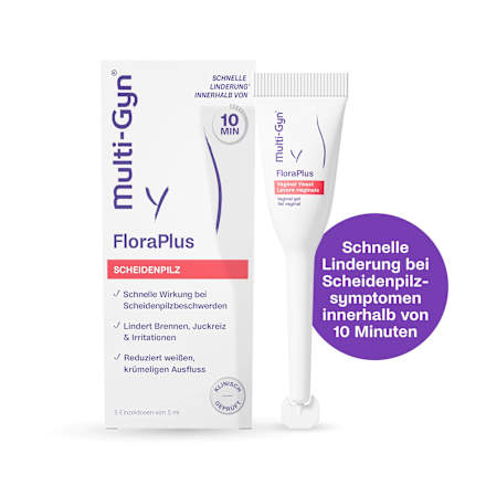FloraPlus Vaginalgel Scheidenpilz 5 Applikatoren (5x5 ml) Multi-Gyn