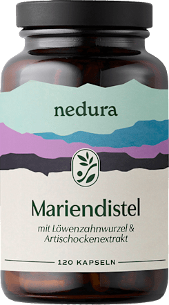 Mariendistel mit Löwenzahnwurzel & Artischockenextrakt Kapseln 120 St nedura