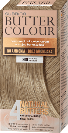 Barva za lase Butter Colour, 800 Svetlo blond SUBRiNA