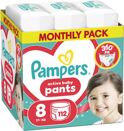 plenkové kalhotky, velikost 8 Pampers active baby