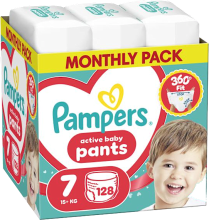 plenkové kalhotky, velikost 7 Pampers active baby