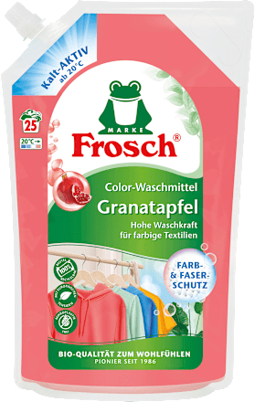 Colorwaschmittel Flüssig Granatapfel Frosch