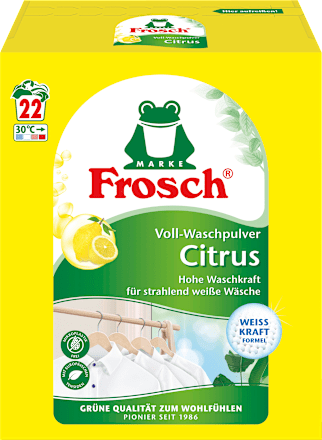 Vollwaschmittel Pulver Citrus Frosch