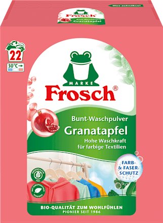 Colorwaschpulver Granatapfel Frosch