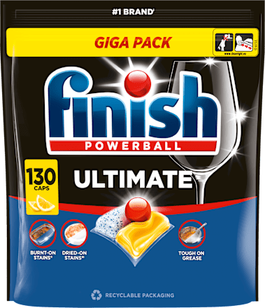 Kapsuly do umývačky riadu Powerball Ultimate Lemon Finish