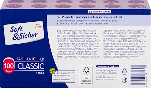 Taschentücher Box sortiert Soft&Sicher