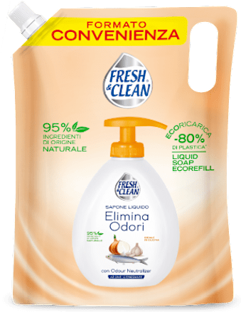 Ricarica sapone liquido elimina odori FRESH & CLEAN