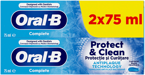 Complete Protect & Clean pasta za zube, 2x75ml Oral-B