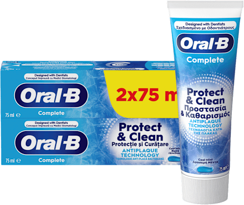 Complete Protect & Clean pasta za zube, 2x75ml Oral-B