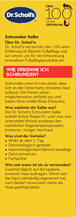 Fußcreme Schrundensalbe active repair mit Urea & Keratin Scholl