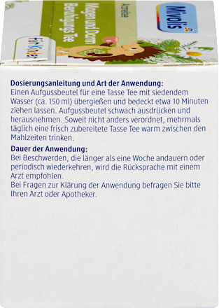 Arzneitee, Magen & Darm Beruhigungs Tee für Kinder (12 Beutel) Mivolis