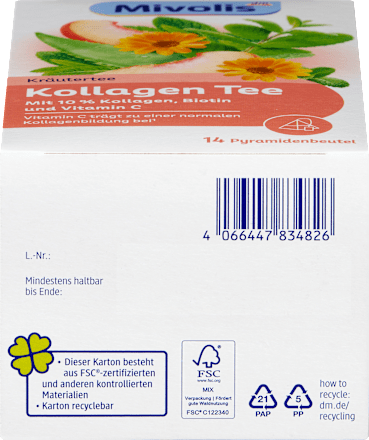 Kräutertee, Kollagen Tee (14 Beutel) Mivolis