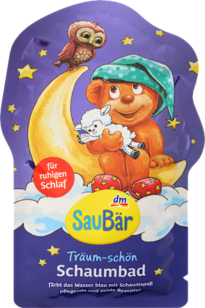 Bagnoschiuma monouso Sogni d'oro SauBär