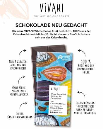 Schokolade, Whole Cocoa Fruit Vivani