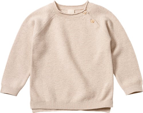 Strickpullover mit Wolle, braun, Gr. 92 ALANA