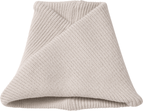 Strick Loop Schal im Twist-Design, grau PUSBLU