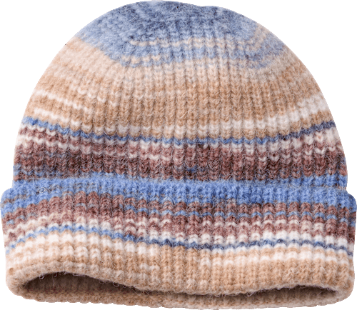 Strickmütze, bunt, Gr. 50/51 PUSBLU