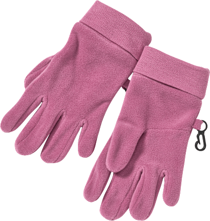 Fingerhandschuhe aus Fleece, rosa, Gr. 3 PUSBLU